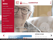 Tablet Screenshot of laurentius.pl